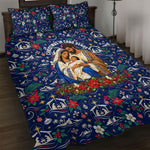 Cape Verde Jesus Christmas Quilt Bed Set Cabo Verde Island Nativity Scene