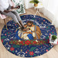 Cape Verde Jesus Christmas Round Carpet Cabo Verde Island Nativity Scene