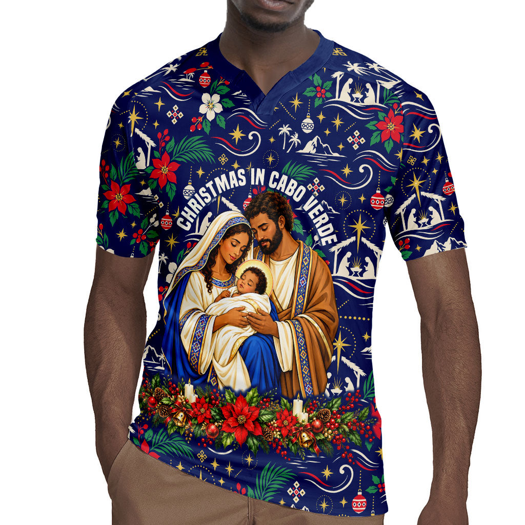 Cape Verde Jesus Christmas Rugby Jersey Cabo Verde Island Nativity Scene