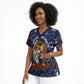 Cape Verde Jesus Christmas Scrub Top Cabo Verde Island Nativity Scene