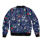 Cape Verde Jesus Christmas Sleeve Zip Bomber Jacket Cabo Verde Island Nativity Scene
