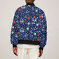 Cape Verde Jesus Christmas Sleeve Zip Bomber Jacket Cabo Verde Island Nativity Scene