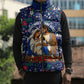 Cape Verde Jesus Christmas Sleeveless Puffer Jacket Cabo Verde Island Nativity Scene