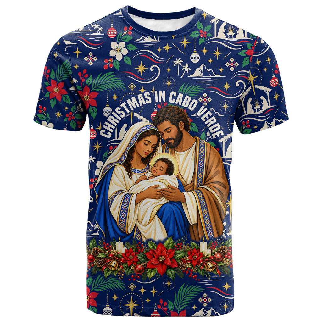 Cape Verde Jesus Christmas T shirt Cabo Verde Island Nativity Scene