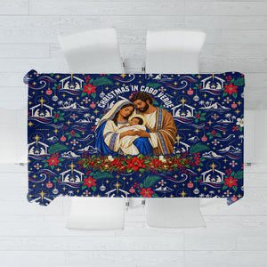 Cape Verde Jesus Christmas Tablecloth Cabo Verde Island Nativity Scene