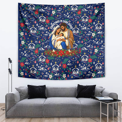 Cape Verde Jesus Christmas Tapestry Cabo Verde Island Nativity Scene