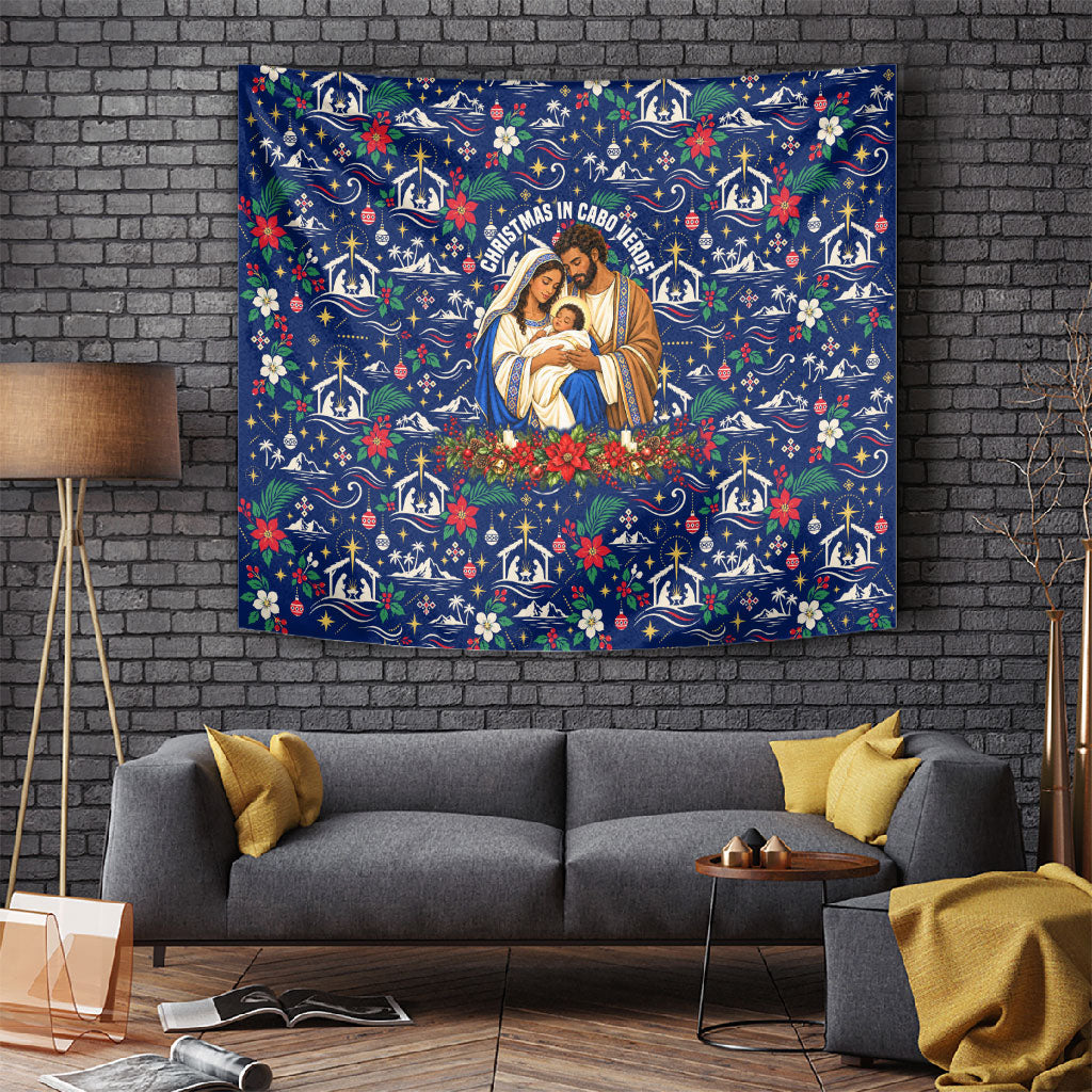 Cape Verde Jesus Christmas Tapestry Cabo Verde Island Nativity Scene