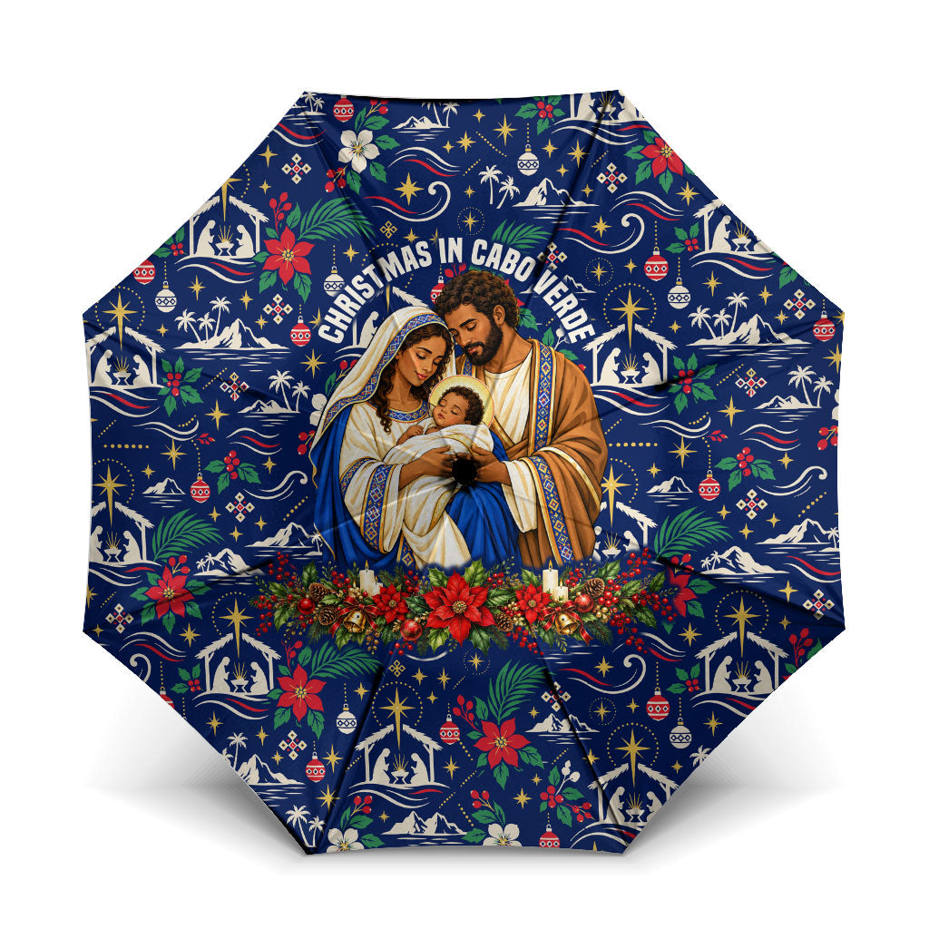 Cape Verde Jesus Christmas Umbrella Cabo Verde Island Nativity Scene