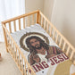 King Jesus African Black Christ Baby Bed Cover Religious Christian Faith Holy Cross Dove Spiritual