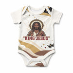King Jesus African Black Christ Baby Onesie Religious Christian Faith Holy Cross Dove Spiritual