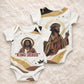 King Jesus African Black Christ Baby Onesie Religious Christian Faith Holy Cross Dove Spiritual