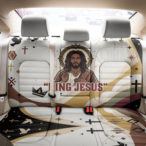 King Jesus African Black Christ Back Car Seat Cover Religious Christian Faith Holy Cross Dove Spiritual