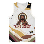 King Jesus African Black Christ Basketball Jersey Religious Christian Faith Holy Cross Dove Spiritual