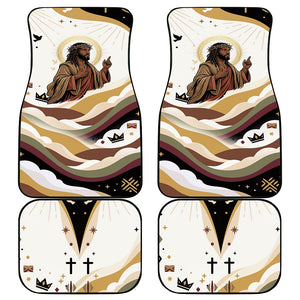 King Jesus African Black Christ Car Mats Religious Christian Faith Holy Cross Dove Spiritual