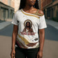 King Jesus African Black Christ Cross Shoulder Shirt Religious Christian Faith Holy Cross Dove Spiritual