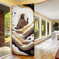 King Jesus African Black Christ Door Cover Religious Christian Faith Holy Cross Dove Spiritual