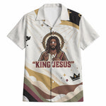 King Jesus African Black Christ Hawaiian Shirt Religious Christian Faith Holy Cross Dove Spiritual