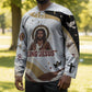 King Jesus African Black Christ Hockey Jersey Religious Christian Faith Holy Cross Dove Spiritual