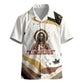 King Jesus African Black Christ Kid Hawaiian Shirt Religious Christian Faith Holy Cross Dove Spiritual