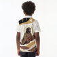 King Jesus African Black Christ Kid Polo Shirt Religious Christian Faith Holy Cross Dove Spiritual