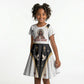 King Jesus African Black Christ Kid Short Sleeve Dress Religious Christian Faith Holy Cross Dove Spiritual