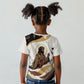 King Jesus African Black Christ Kid T shirt Religious Christian Faith Holy Cross Dove Spiritual