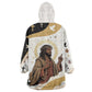 King Jesus African Black Christ Kid Wearable Blanket Hoodie Religious Christian Faith Holy Cross Dove Spiritual