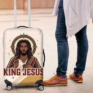 King Jesus African Black Christ Luggage Cover Religious Christian Faith Holy Cross Dove Spiritual