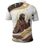 King Jesus African Black Christ Polo Shirt Religious Christian Faith Holy Cross Dove Spiritual