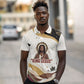 King Jesus African Black Christ Polo Shirt Religious Christian Faith Holy Cross Dove Spiritual
