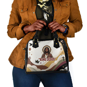 King Jesus African Black Christ Shoulder Handbag Religious Christian Faith Holy Cross Dove Spiritual
