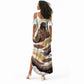 King Jesus African Black Christ Summer Maxi Dress Religious Christian Faith Holy Cross Dove Spiritual