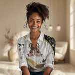 King Jesus African Black Christ Women Casual Shirt Religious Christian Faith Holy Cross Dove Spiritual