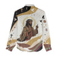 King Jesus African Black Christ Women Casual Shirt Religious Christian Faith Holy Cross Dove Spiritual