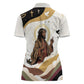 King Jesus African Black Christ Women Polo Shirt Religious Christian Faith Holy Cross Dove Spiritual