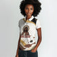 King Jesus African Black Christ Women Polo Shirt Religious Christian Faith Holy Cross Dove Spiritual