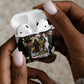 King Of Kings Jesus Is King Lion Of Judah Africa AirPods Case Black Christ Religious Faith Lion Crown Grunge