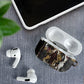 King Of Kings Jesus Is King Lion Of Judah Africa AirPods Case Black Christ Religious Faith Lion Crown Grunge