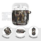 King Of Kings Jesus Is King Lion Of Judah Africa AirPods Case Black Christ Religious Faith Lion Crown Grunge