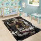 King Of Kings Jesus Is King Lion Of Judah Africa Area Rug Black Christ Religious Faith Lion Crown Grunge