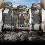 King Of Kings Jesus Is King Lion Of Judah Africa Back Car Seat Cover Black Christ Religious Faith Lion Crown Grunge