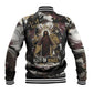 King Of Kings Jesus Is King Lion Of Judah Africa Baseball Jacket Black Christ Religious Faith Lion Crown Grunge