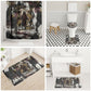 King Of Kings Jesus Is King Lion Of Judah Africa Bathroom Set Black Christ Religious Faith Lion Crown Grunge