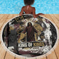 King Of Kings Jesus Is King Lion Of Judah Africa Beach Blanket Black Christ Religious Faith Lion Crown Grunge