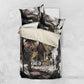 King Of Kings Jesus Is King Lion Of Judah Africa Bedding Set Black Christ Religious Faith Lion Crown Grunge