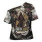 King Of Kings Jesus Is King Lion Of Judah Africa Cross Shoulder Shirt Black Christ Religious Faith Lion Crown Grunge