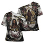 King Of Kings Jesus Is King Lion Of Judah Africa Cross Shoulder Shirt Black Christ Religious Faith Lion Crown Grunge