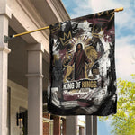 King Of Kings Jesus Is King Lion Of Judah Africa Garden Flag Black Christ Religious Faith Lion Crown Grunge