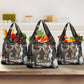 King Of Kings Jesus Is King Lion Of Judah Africa Grocery Bag Black Christ Religious Faith Lion Crown Grunge
