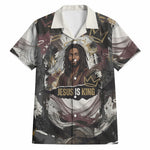 King Of Kings Jesus Is King Lion Of Judah Africa Hawaiian Shirt Black Christ Religious Faith Lion Crown Grunge